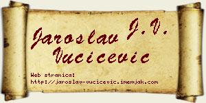 Jaroslav Vučićević vizit kartica